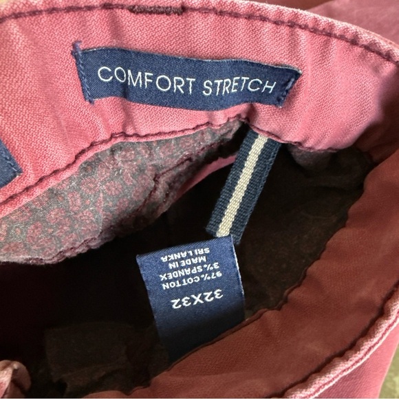 Cremieux Men's Flat Front Comfort Stretch Blush Pants Size 32x32 - Picture 8 of 10